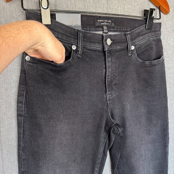 Banana Republic Factory Black Vintage Stretch Denim Low Rise Bootcut Jeans  28 T - Picture 4 of 14